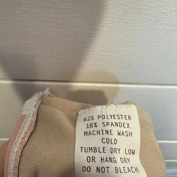 Kortni Jeane Swimsuit Small Medium Pink Black White Cut Out Flower Skirt Top - Picture 16 of 16